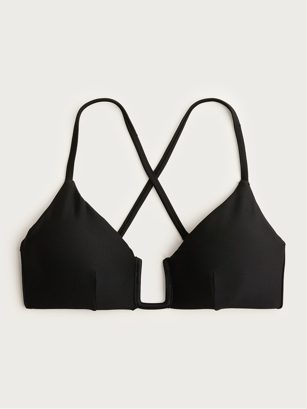 J Crew Mira bikini top in Classic Sculpt - Black
